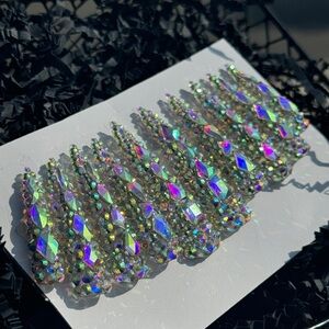 All Bling Long Stiletto Press On Nails
